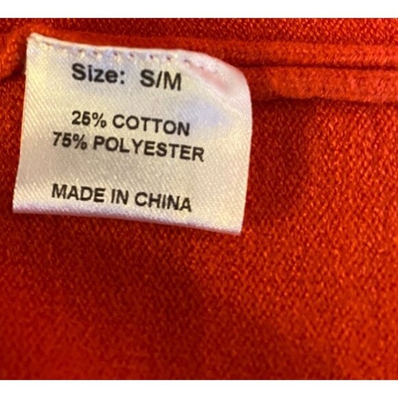 West End Girls Orange Open-Front Cardigan Midi 35" Long With Pockets Small - Picture 6 of 12